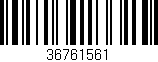 Código de barras (EAN, GTIN, SKU, ISBN): '36761561'