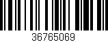 Código de barras (EAN, GTIN, SKU, ISBN): '36765069'
