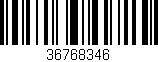 Código de barras (EAN, GTIN, SKU, ISBN): '36768346'
