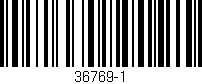 Código de barras (EAN, GTIN, SKU, ISBN): '36769-1'