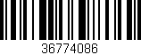 Código de barras (EAN, GTIN, SKU, ISBN): '36774086'