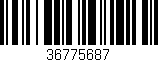 Código de barras (EAN, GTIN, SKU, ISBN): '36775687'
