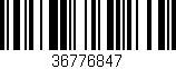Código de barras (EAN, GTIN, SKU, ISBN): '36776847'