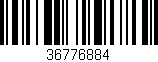 Código de barras (EAN, GTIN, SKU, ISBN): '36776884'