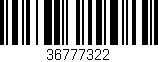 Código de barras (EAN, GTIN, SKU, ISBN): '36777322'