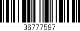Código de barras (EAN, GTIN, SKU, ISBN): '36777597'