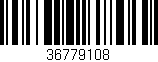 Código de barras (EAN, GTIN, SKU, ISBN): '36779108'