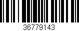 Código de barras (EAN, GTIN, SKU, ISBN): '36779143'