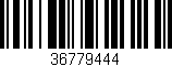 Código de barras (EAN, GTIN, SKU, ISBN): '36779444'