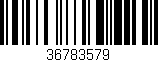 Código de barras (EAN, GTIN, SKU, ISBN): '36783579'