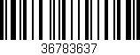 Código de barras (EAN, GTIN, SKU, ISBN): '36783637'