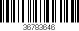 Código de barras (EAN, GTIN, SKU, ISBN): '36783646'