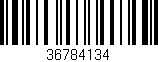 Código de barras (EAN, GTIN, SKU, ISBN): '36784134'