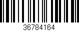 Código de barras (EAN, GTIN, SKU, ISBN): '36784164'