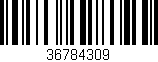 Código de barras (EAN, GTIN, SKU, ISBN): '36784309'