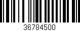Código de barras (EAN, GTIN, SKU, ISBN): '36784500'