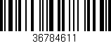 Código de barras (EAN, GTIN, SKU, ISBN): '36784611'