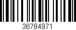 Código de barras (EAN, GTIN, SKU, ISBN): '36784971'