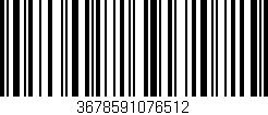 Código de barras (EAN, GTIN, SKU, ISBN): '3678591076512'