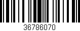 Código de barras (EAN, GTIN, SKU, ISBN): '36786070'