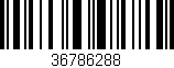 Código de barras (EAN, GTIN, SKU, ISBN): '36786288'