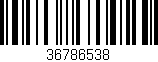Código de barras (EAN, GTIN, SKU, ISBN): '36786538'