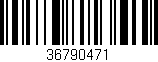 Código de barras (EAN, GTIN, SKU, ISBN): '36790471'