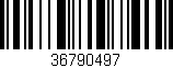 Código de barras (EAN, GTIN, SKU, ISBN): '36790497'
