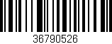 Código de barras (EAN, GTIN, SKU, ISBN): '36790526'