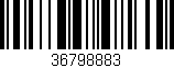 Código de barras (EAN, GTIN, SKU, ISBN): '36798883'