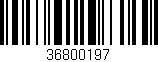 Código de barras (EAN, GTIN, SKU, ISBN): '36800197'