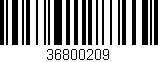Código de barras (EAN, GTIN, SKU, ISBN): '36800209'