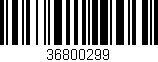 Código de barras (EAN, GTIN, SKU, ISBN): '36800299'