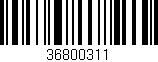 Código de barras (EAN, GTIN, SKU, ISBN): '36800311'