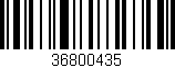 Código de barras (EAN, GTIN, SKU, ISBN): '36800435'