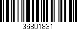 Código de barras (EAN, GTIN, SKU, ISBN): '36801831'