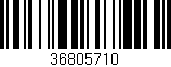 Código de barras (EAN, GTIN, SKU, ISBN): '36805710'