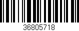 Código de barras (EAN, GTIN, SKU, ISBN): '36805718'