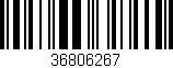 Código de barras (EAN, GTIN, SKU, ISBN): '36806267'