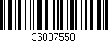 Código de barras (EAN, GTIN, SKU, ISBN): '36807550'