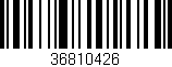 Código de barras (EAN, GTIN, SKU, ISBN): '36810426'