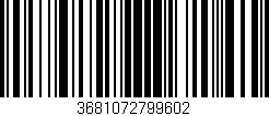 Código de barras (EAN, GTIN, SKU, ISBN): '3681072799602'