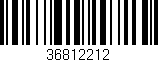 Código de barras (EAN, GTIN, SKU, ISBN): '36812212'