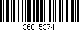 Código de barras (EAN, GTIN, SKU, ISBN): '36815374'