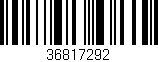 Código de barras (EAN, GTIN, SKU, ISBN): '36817292'
