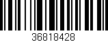 Código de barras (EAN, GTIN, SKU, ISBN): '36818428'