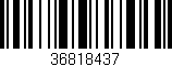 Código de barras (EAN, GTIN, SKU, ISBN): '36818437'