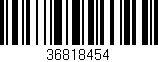 Código de barras (EAN, GTIN, SKU, ISBN): '36818454'