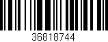 Código de barras (EAN, GTIN, SKU, ISBN): '36818744'