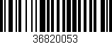 Código de barras (EAN, GTIN, SKU, ISBN): '36820053'